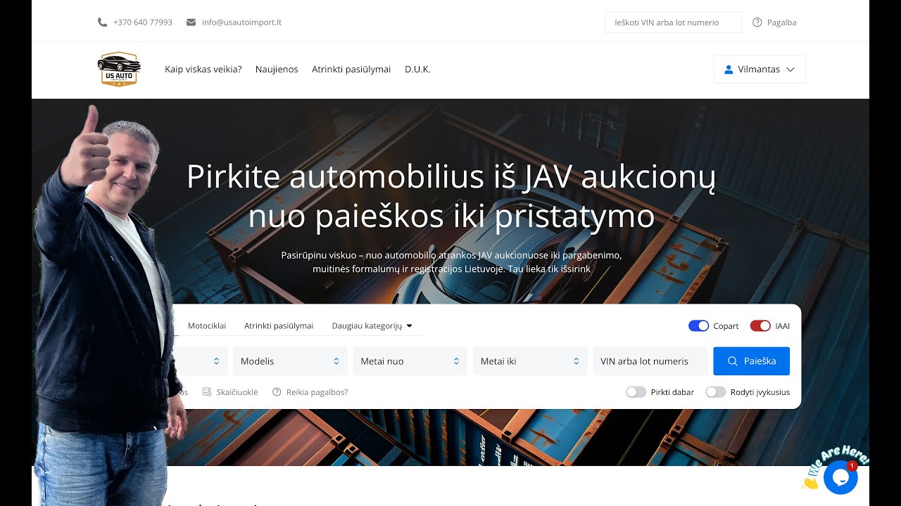 Atrinkti automobiliai iš JAV aukcionų Copart ir IAAI  usautoimport.lt