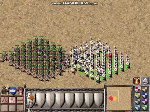 ⚔️ 100 Arabian Swordsmen VS 100 European Swordsmen | Stronghold Crusader Battle