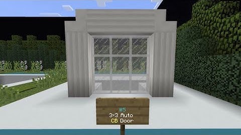 How To Make a 3x3 Auto Command Block Door in Minecraft!