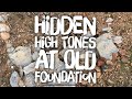 Metal Detecting High Tones at Old Foundation with Garrett AT MAX