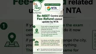 Refund Date Announced by NTA🥰 #neetaspirants #neetexam #ntaneet2026 #ntaneet #reneet2026 #reneet