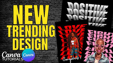 Trending Mirror Flip Text Effect Canva Tutorial