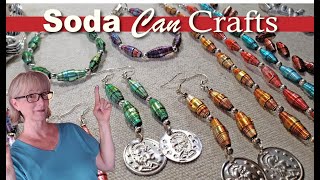 Upcycled Jewelry Tutorial - Make Jewelry from Aluminum Soda and Beer Cans
