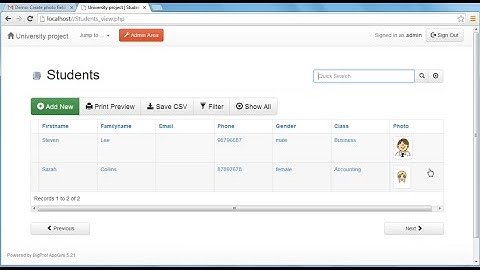 Using image upload fields in AppGini