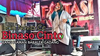 Pop minang Binaso Cinto cover Incim novia Cc | fantasi live musik