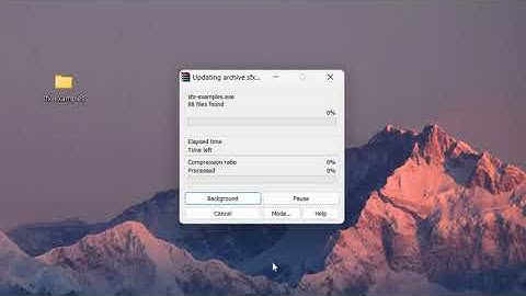 SFX File complete creation step by step guide