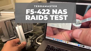 TerraMaster  F5-422 NAS -  RAID5 test - pulling drive while payback