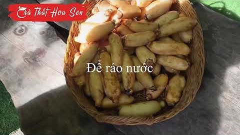 Cách làm trà củ sen không bị đen