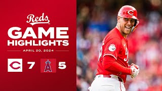 Angels vs. Reds Game Highlights (4\/20\/24) | MLB Highlights