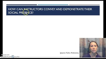 Instructor Presence in the Online Learning Environment