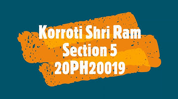 DIY ASSIGNMENT IIT KGP WEEK-6  -Korroti Shri Ram, Section-5, Roll No-20PH20019
