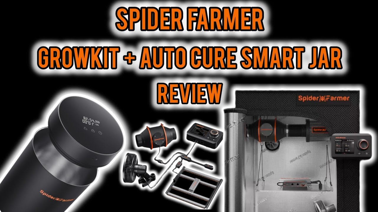 SPIDER FARMER KOMPLETTSET + AUTO CURE SMART JAR | REVIEW NACH 1 JAHR | SF1000 LED | 420Lexikon