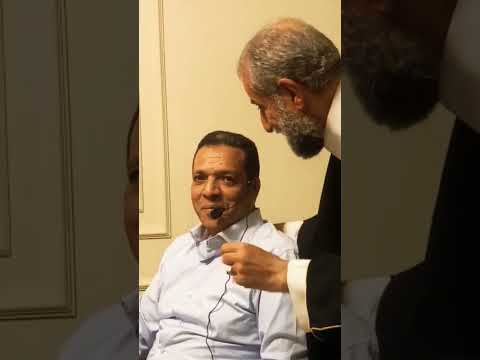 الشيخ طارق عبد الباسط عبد الصمد ابن أعظم القراء في العالم مع الشيخ مسعد عيسي لقاء بعد صلاه الجمعه