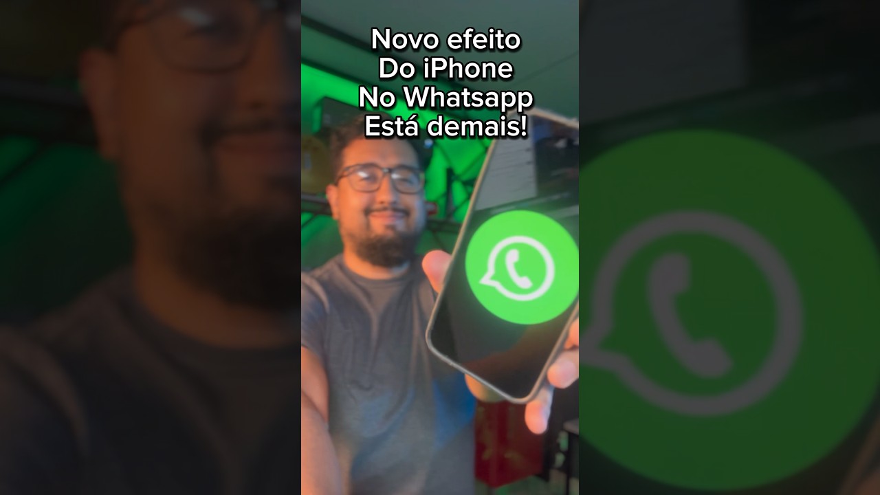 Apple colocou este efeito no Whatsapp e ficou muito bom