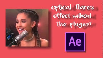 after effects - optical flares effect without plugin