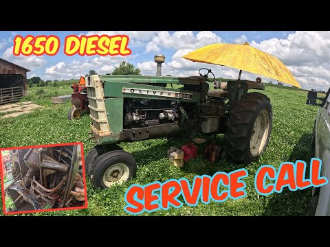 1650 DIESEL Oliver service call: steering hose of sadness