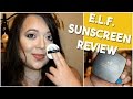 E.L.F. Sunscreen Review