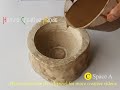 Make Ceramic bowl at home without using pottery wheel (easy way)
