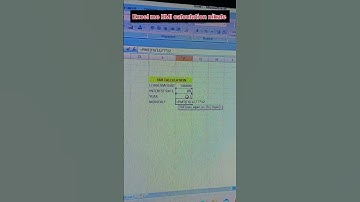 EMI calculator in Excel.#computer #shortvideo #computereducation