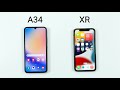 Samsung A34 vs iPhone XR | SPEED TEST