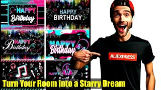 Starry Sky Music Note Backdrop | Ultimate Party Essential | Dream Pop Decor