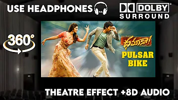 Pulsar Bike |Theatre Experience Dolby Atmos  Surround  sound  8D Audio  Dhamaka |RaviTeja |Sreeleela