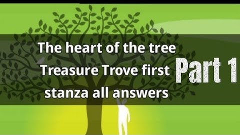 The heart of the tree• 1st stanza all answers•Treasure Trove
