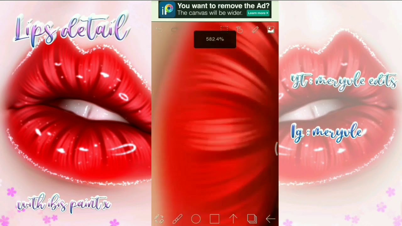 ͡ఎི How to make lips detail with ibis paint X • ༉ YouTube