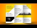 Make a Business Tri Fold Brochure in Photoshop CC