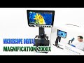 Test Digital Microscope 7 inch HD Magnification 2000x