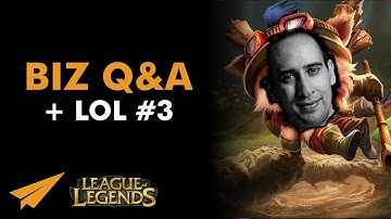 Business Q&A + League of Legends Ep. #3 ft. @RishyCupTV