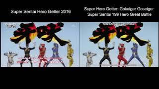 Super Hero Getter Gokaiger Goseiger vs Zyuohger (comparison)