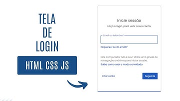 Como Criar uma Tela de Login com Duas Etapas usando HTML, CSS e JavaScript!