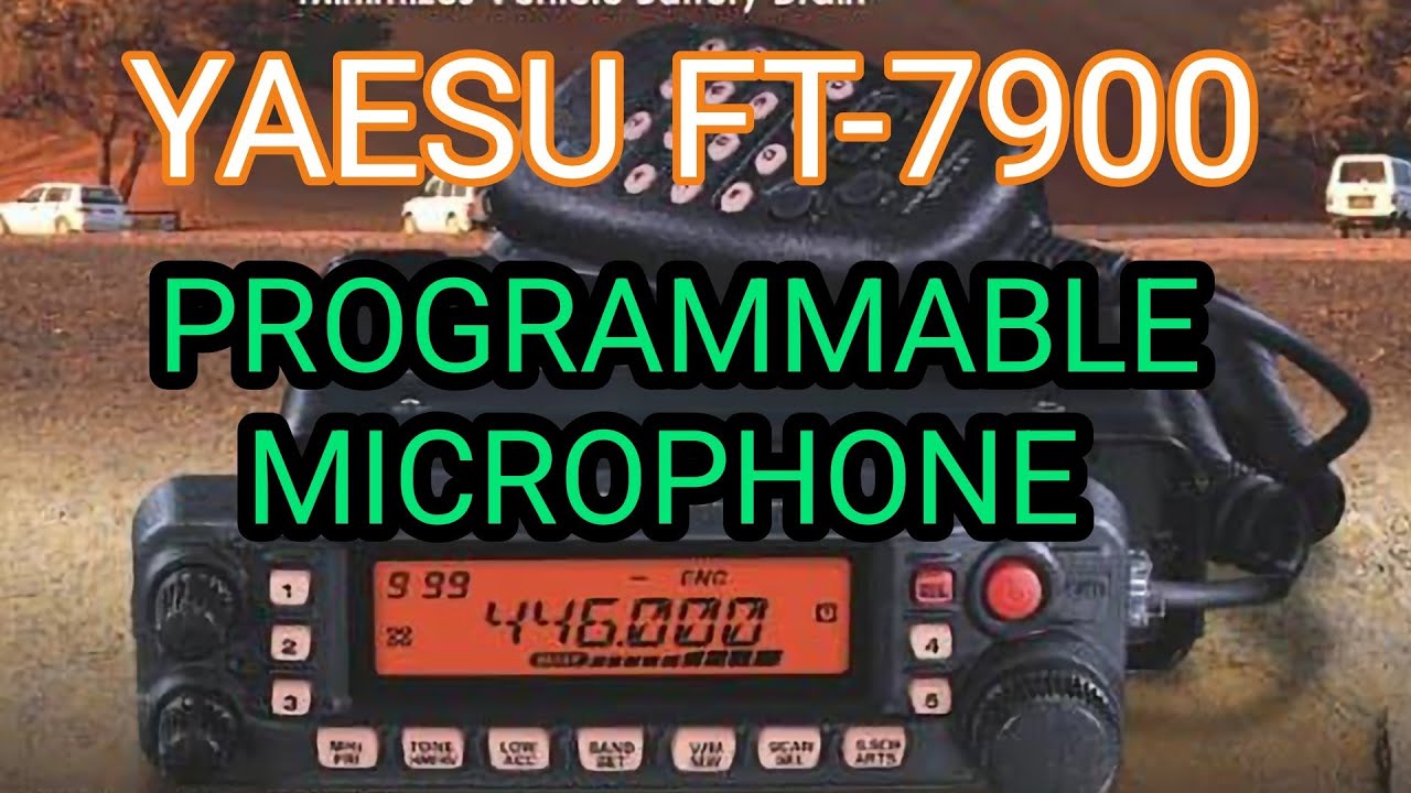 YAESU FT-7900 Programmable Microphone - YouTube