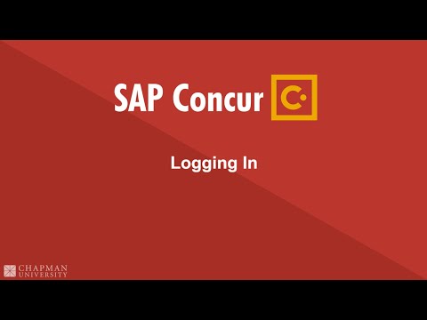 Concur - Logging In