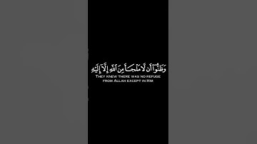 وظنوا أن لا ملجأ من الله إلا إليه | مقطع يبكي الحجر للمنشاوي | سورة التوبة | شاشة سوداء