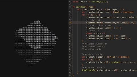 Making a 3D rotating ASCII cube in the terminal (full tutorial)