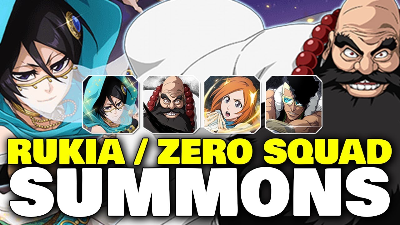 Bleach Brave Souls Rukia & Zero Squad Summons YouTube