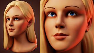 Sculpting A Blonde Girl In Blender