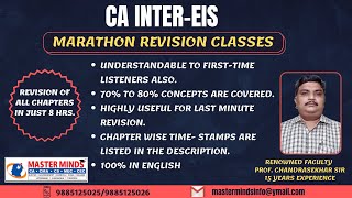 Famous P961 | CA Inter | EIS | 100% English | Marathon revision for Nov 22 & Further Attempts Wealth