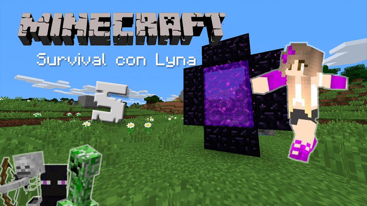 Fabricando obsidiana - Minecraft: Survival con Lyna #5 