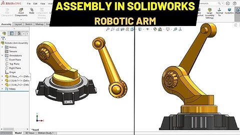 Solidworks Tutorial: Robotic Arm Assembly 2 | Robo CAD