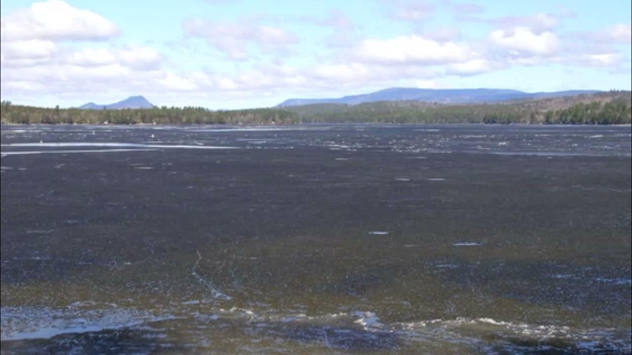 Sebec Lake Ice Out 2021 YouTube