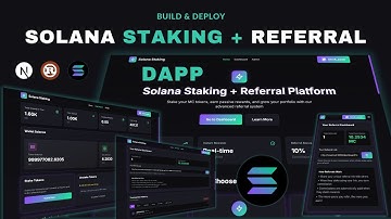 Create & Deploy Solana Staking with Referral DApp | Rust + Anchor Smart Contract, Nextjs, TypeScript