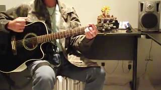 Video thumbnail of "Man in The Wilderness - Styx Acoustic Guitar Cover"