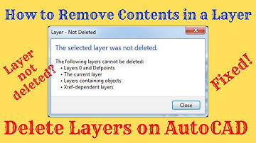 How to Delete Layers on AutoCAD