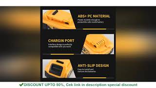 Dewalt Dcb206 20V 6.0Ah Rechargeable Backup Lithium Battery Packaging, Ideal For All Dewalt 20V Powe