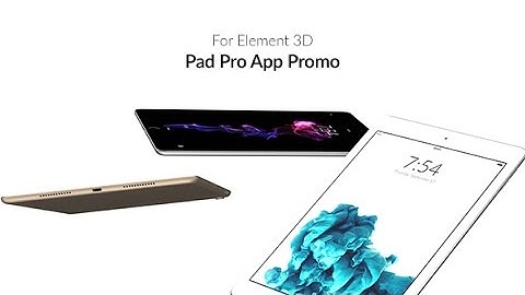 Pad Pro App Promo for Element 3D - After Effects Template