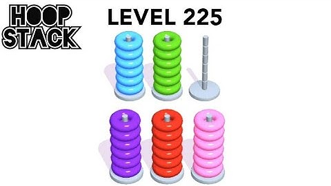 Hoop Stack Level 225 | Puzzle Game  | Complete Level