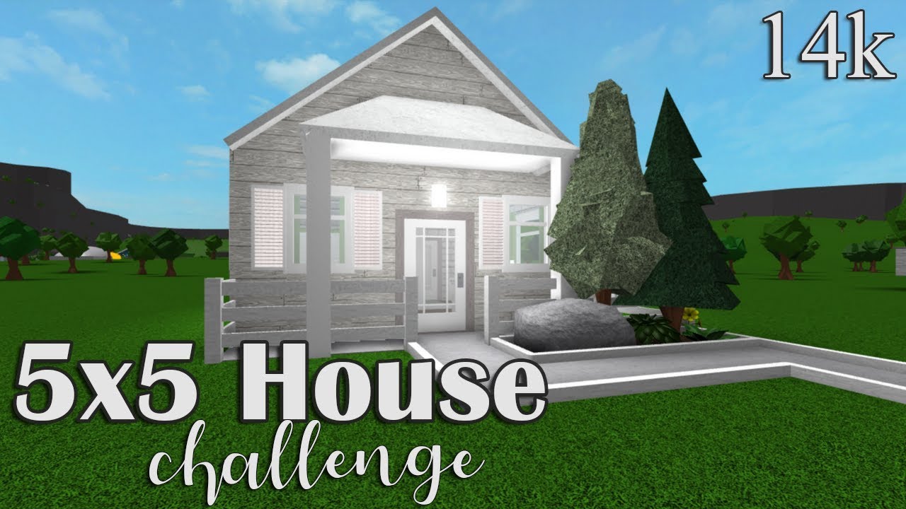 Bloxburg 5x5 House Challenge 14k Youtube - roblox house build 14k